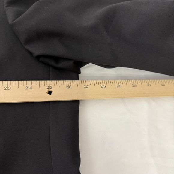 Ralph Lauren Blazer Mens 52L Black Wool Two Button Notch Lapel Jacket Coat - Picture 6 of 7